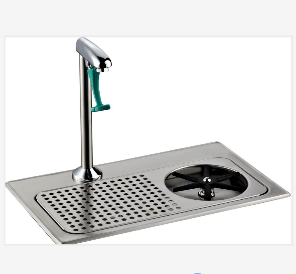 Полная комплектация 98551-AF, стеклянный ополаскиватель, наполнитель с подставкой с отжимом, одно стекло, двойная ручка, одно отверстие, латунь, классический