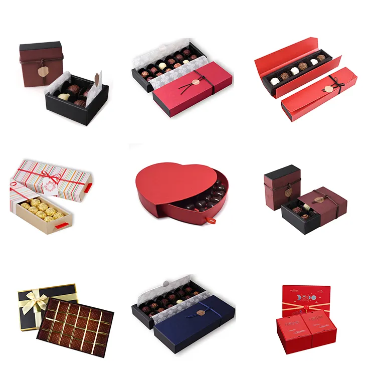 Packaging Box factory customize Wholesale Custom Luxury 6 Chocolate Packaging Paper Box Manufacturer