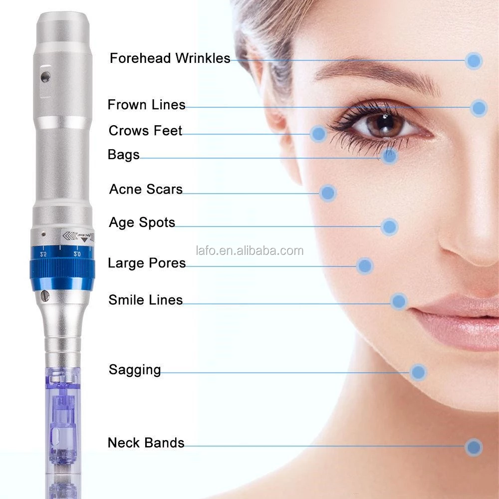 High Quality Electric Derma Pen A6 Titanium Alloy Dr. Pen Dermapen derma pen Ultima A6