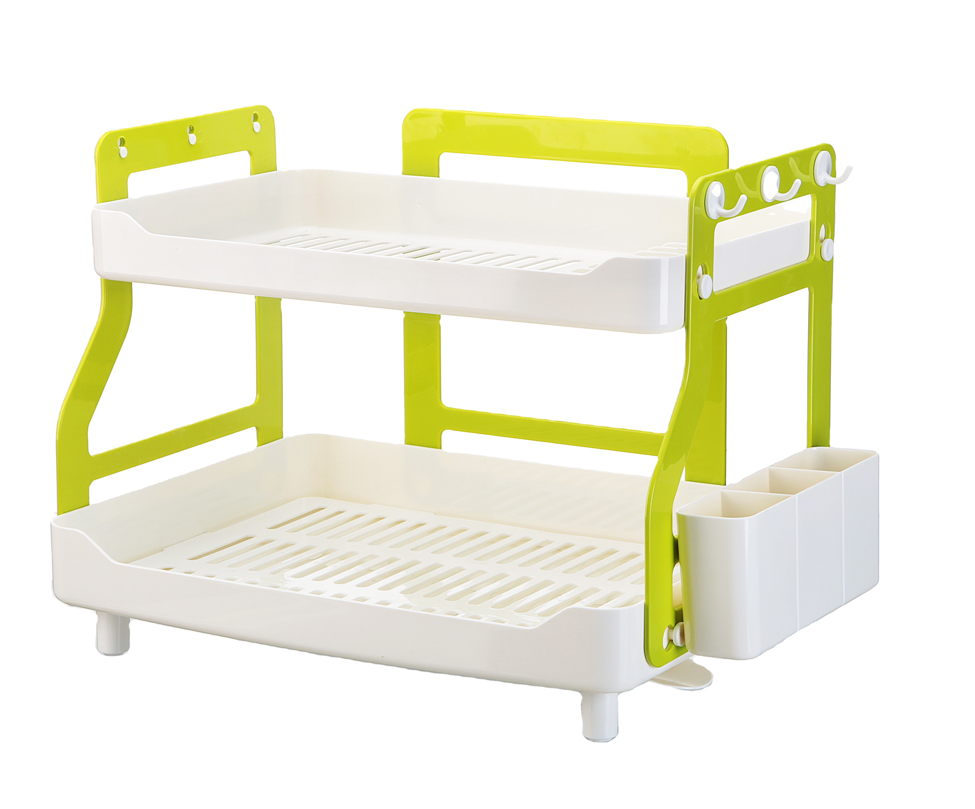 Популярная дешевая пластиковая сушилка для посуды, пластиковая кухонная стойка для тарелок