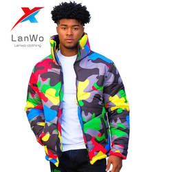 2020 Winter Camo Jacket Men Fashion Custom down jackets Bubble Puffer Jacket