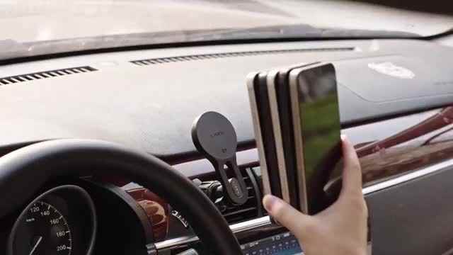 LISEN For Magsafe Car Mount Charger Dash,2 In 1 Wireless Charging For