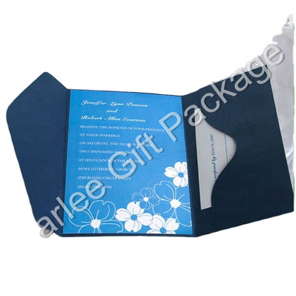Элегантные карманные свадебные приглашения оптом