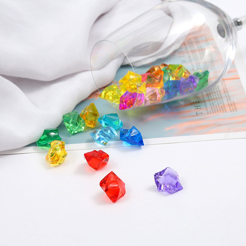 Чашки, ваза, наполнитель, украшение стола, акриловые бриллианты, драгоценные камни, кубики из дробленого льда, акриловые прозрачные кристаллы