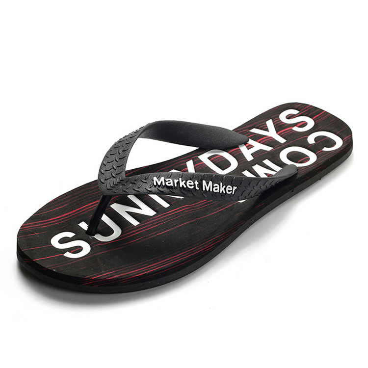 Cheap Wholesale Custom Logo New Design Men Flip Flops Sandals Breathable Summer Slippers Non-slip Rubber Beach Slippers
