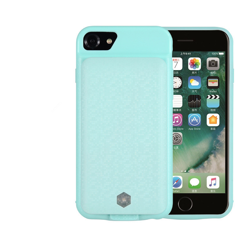 2 em 1 Magnética de Telefone Celular Carregador de Bateria 5000Mah Caso Banco Do Poder de Carregamento Sem Fio para o iphone 6/7 /8Plus