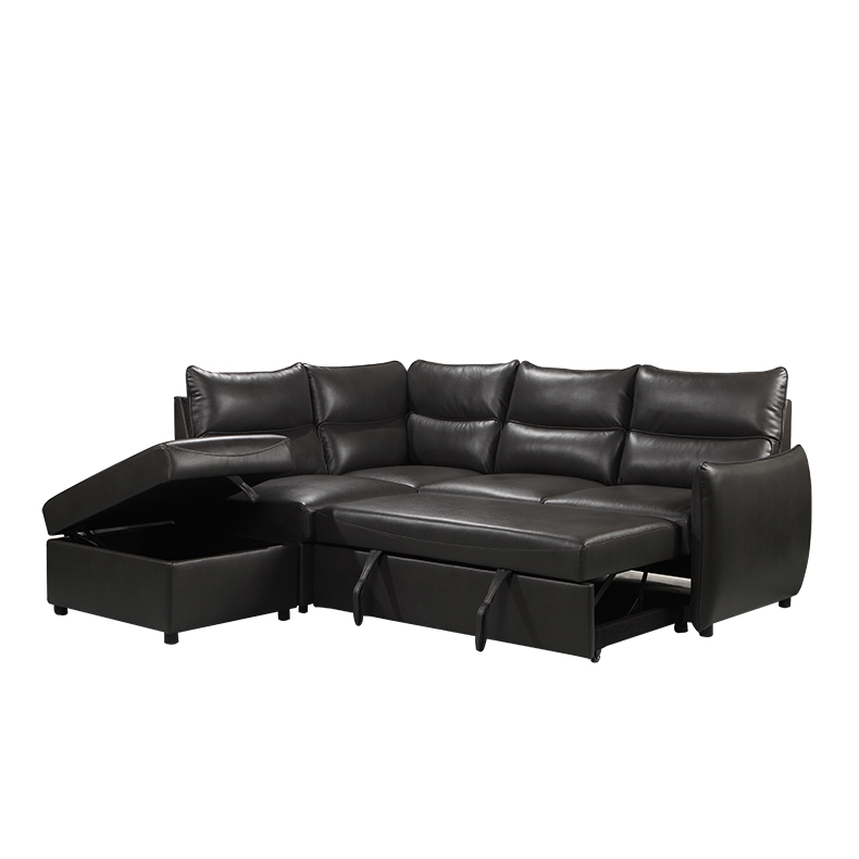 Living room L shaped sofa set for home High quality sleeper sofa Modern sectionals leather sofa