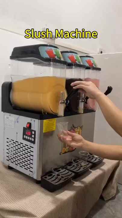 レモン商用スラッシュ自動販売機スナックマシン3ノズルジュース