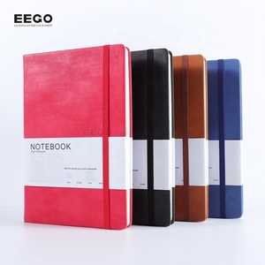 custom printed daily leather bound journal,hardcover notebook with pen loop custom logo,custom wholesale journals