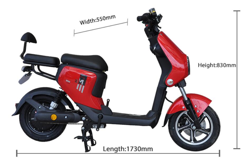 新款成人电动摩托车踏板车,带350w电机,48v 350w廉价新款小型电动踏板