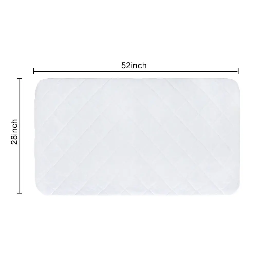 Гипоаллергенный бамбуковый защитный матрас, стеганая махровая ткань, детский Быстросохнущий протектор кровати