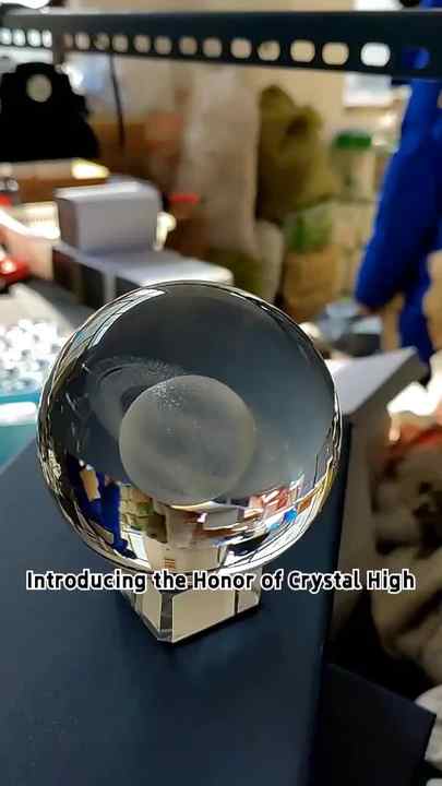 クリスタルの名誉高品質中国メーカー風水120mmライラックマジック