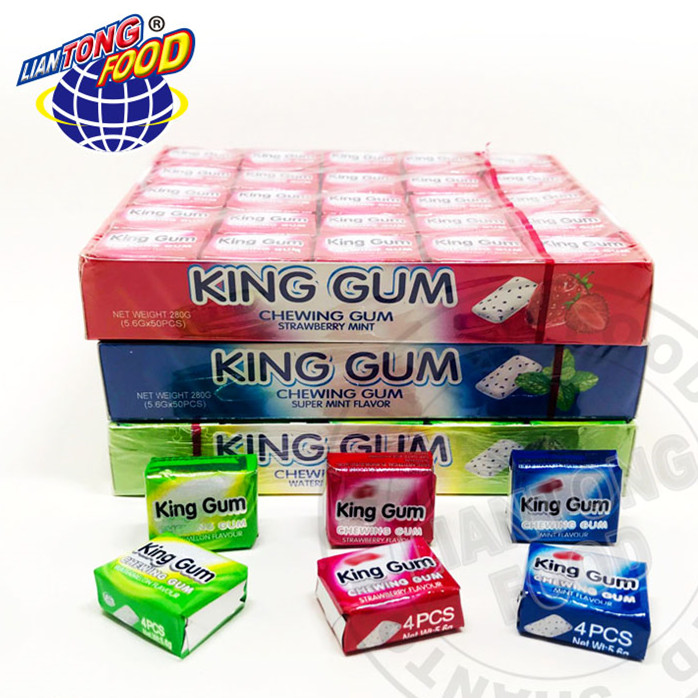 Король резинки жевательной резинки мята жевательная резинка