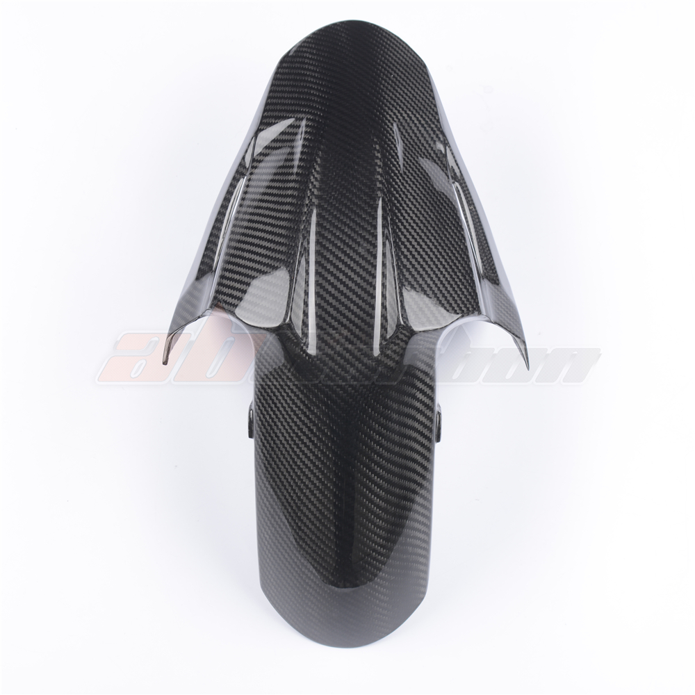 Мотоциклетный черный Передний брызговик для Hugger, брызговик для Kawasaki Ninja 400 2017-2020, полностью из углеродного волокна 100%