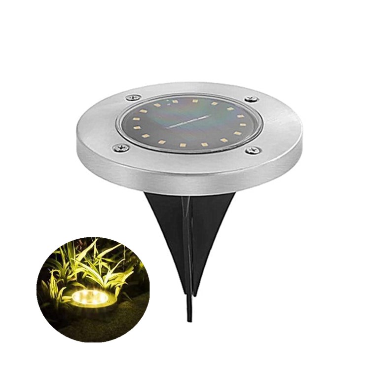 Круглая Индукционная лампа для торта с зарядкой на солнечной батарее, садовые огни, теплый светодиодный светильник, Сенсорная лампа, светодиодная напольная лампа