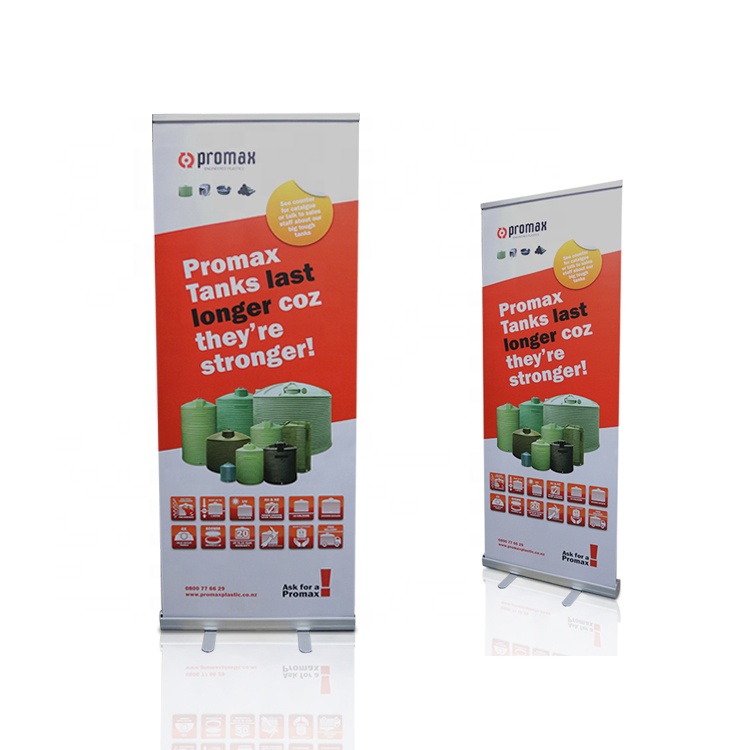 Индивидуальная рекламная Цифровая печатная алюминиевая стойка для баннеров