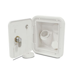 TYTXRV Boat Parts Yacht Parts Camper Accessories White Square Hatch Gravity City Fresh Water Filling Inlet