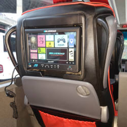 10.1 "tela do assento do ônibus, ônibus wi-fi monitor de entretenimento