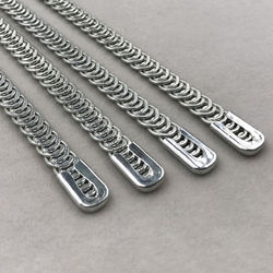 Plating zinc spirals fish bone with end caps medical knee corset spring steel bone