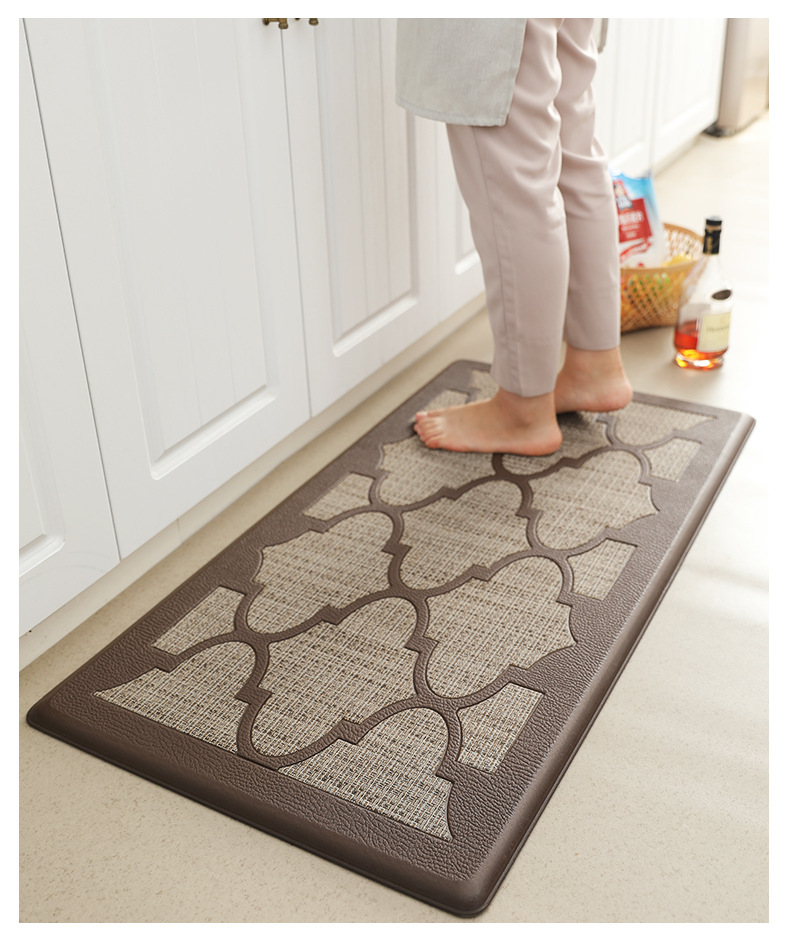 防水抗疲劳厨房垫 15毫米弹性pvc泡沫材料支持耐用面料上衣