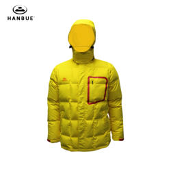 Atacadista acolchoado para baixo casaco jaqueta soprador para homens feitos sob encomenda ao ar livre