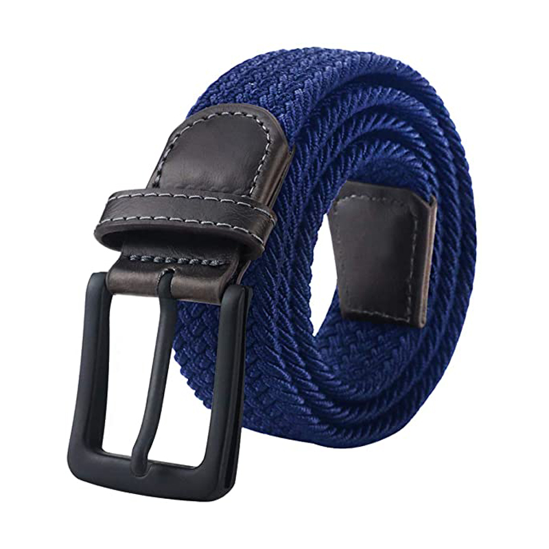 批发定制男女通用机织弹力伸缩皮带男士帆布拉伸编织弹性带妇女编织
