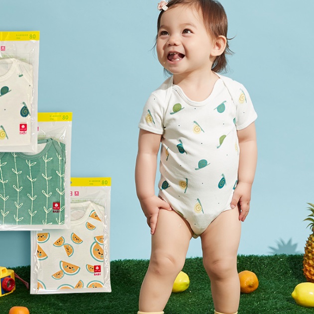 Хлопковый Детский комбинезон с коротким рукавом HFS60010A, оптовая продажа