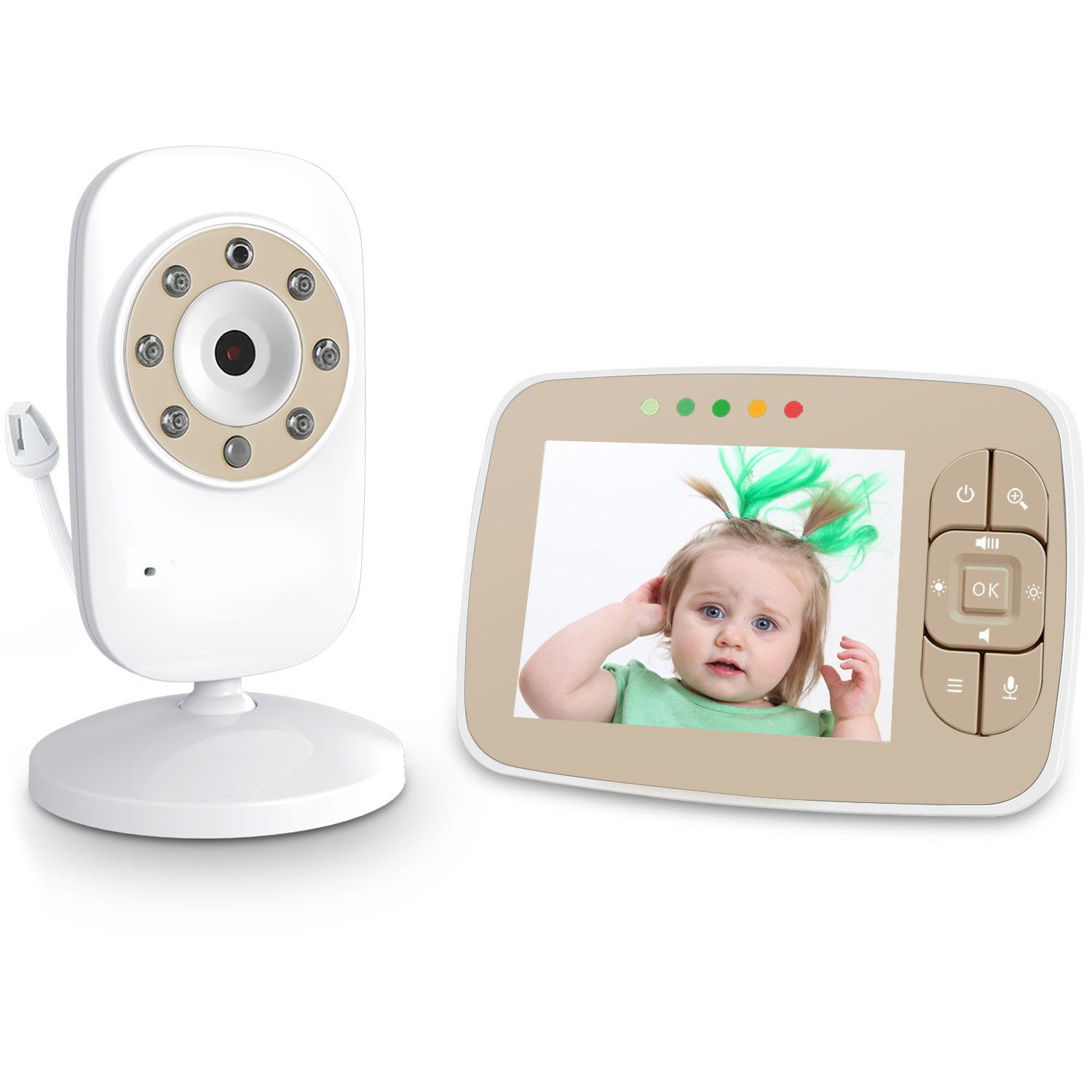 3.5 inch hot selling video talking and motion detection cheap baby monitor