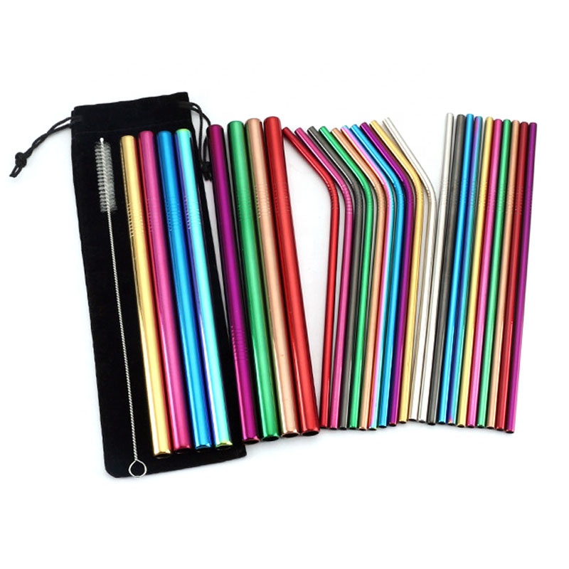 304 нержавеющие стальные соломы выдвижной набор Amazon Mayoreo Popote De нержавеющей стали