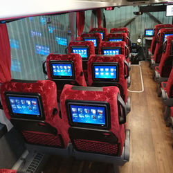 Assento de Ônibus de alta Qualidade monitores com o servidor para bus de sistema de entretenimento
