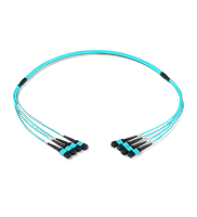 OM5 MPO Fiber Patch Cord 12 Core Multimode Type B Small Volume