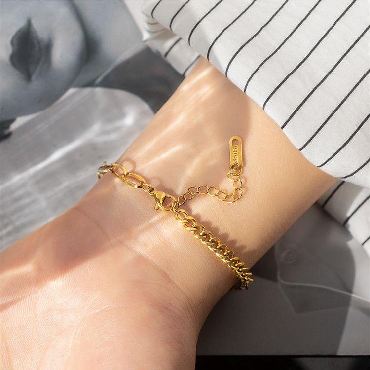 Ювелирные изделия Aimgal, новый модный браслет с улыбающимся лицом для девушек, браслет из титановой стали для девушек