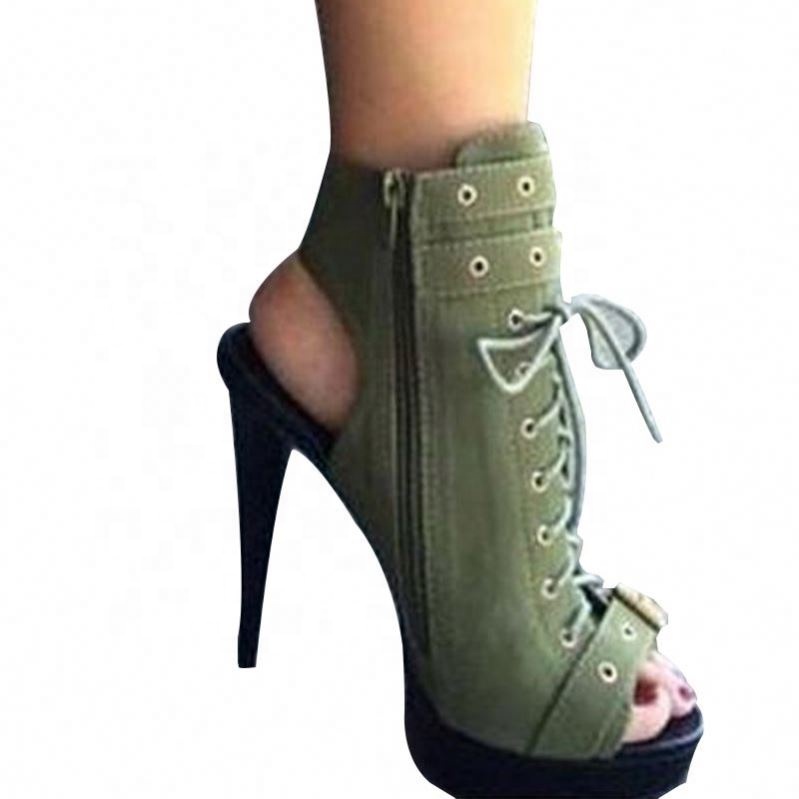 Новинка Весна 2020, женская обувь, трикотажная ткань, высокий каблук