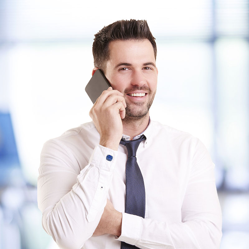 Paul make a phone call. Paul make a phone call