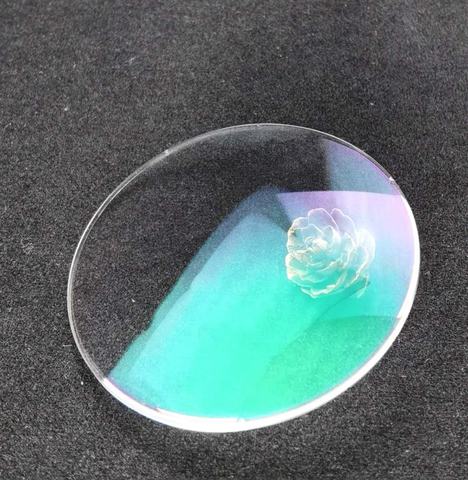 56蓝色遮光uv420眼镜光学镜片