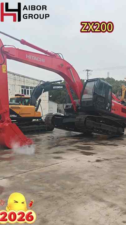 イッチ Hitachi ZX200-6 20 Ton Hydraulic Crawler Excavator Japan Origin