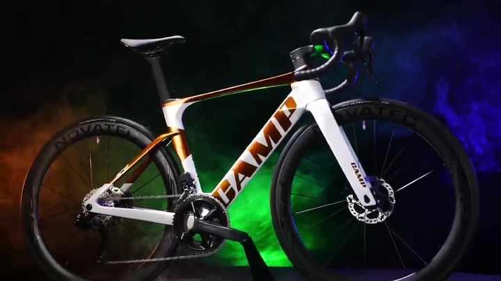 Cadre De Vélo De Course 700C Carbone + Fourche - Guidage Interne - Tailles 44 à 58 Cm