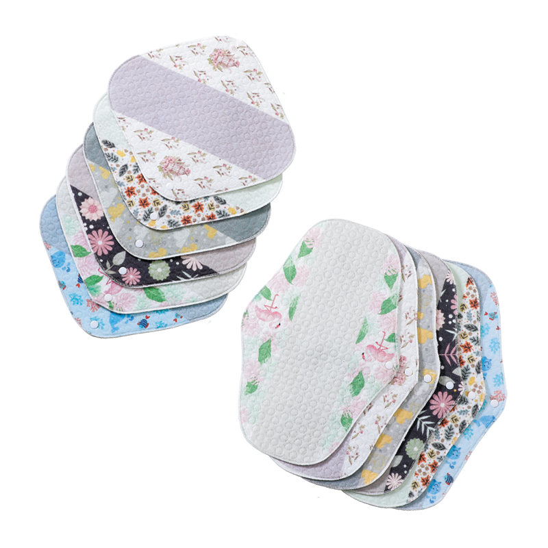 Набор тяжелых подушечек многоразовые менструальные салфетки гигиенические прокладки 100% органические бамбуковые мягкие здоровые для мам ночное использование