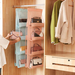 6 8 Pocket Foldable 3 Layers Folding Sundry Pocket handbag hanging bag storage organizer