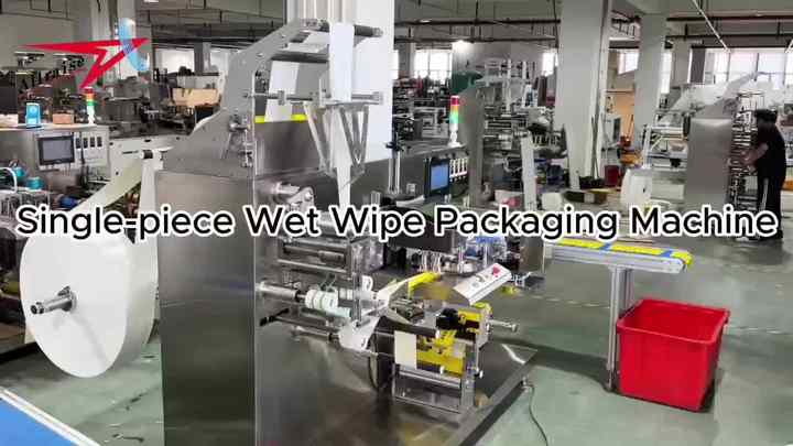 Single Automatic Wet Wipes Making Machine Baby Wet Tissue Packaging ...