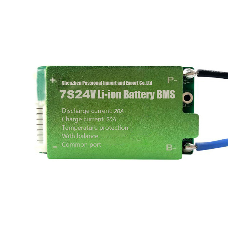 7S 24V 20A 30A ebike scooter wheelchair lithium battery BMS balance solar common port lithium battery bms PCB