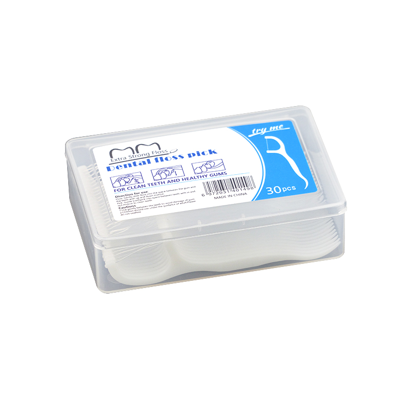 Оптовая продажа, 30 палочек в коробке, экологически чистая зубная нить, веганская зубная нить, палочка для чистки зубов