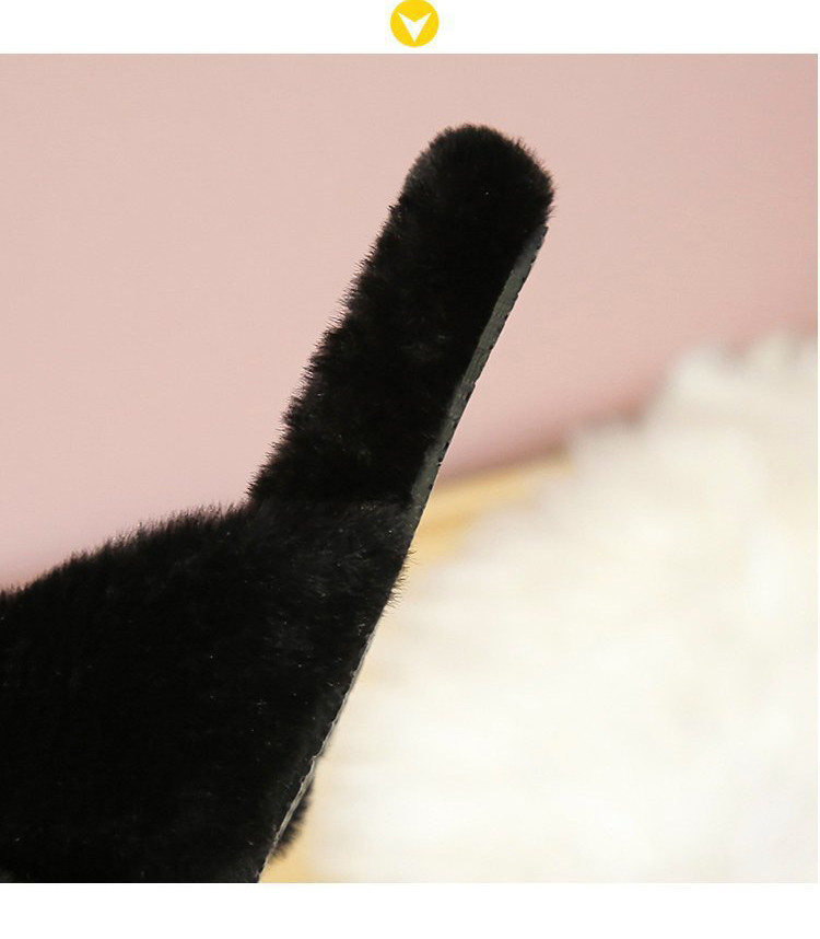 Women Indoor Slippers Warm Plush Faux Fur Slides Fluffy Sandals Shoes Soft Sole Winter Shoes