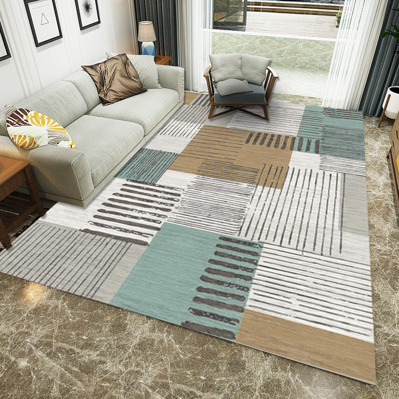New style Nordic wind big carpet work fine soft non -slippery on moldy easy  clean living room carpet