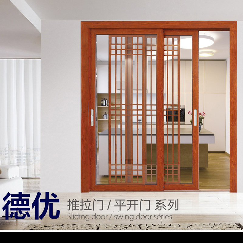 Custom EPDM Sealing Strip Sound Insulation Sliding Aluminum Interior Door