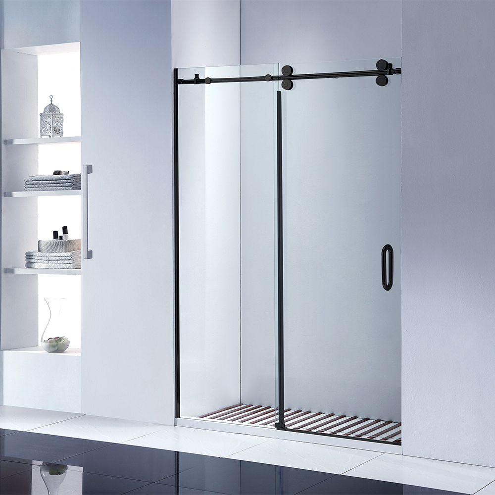 Porta de vidro de chuveiro sem moldura feita na china