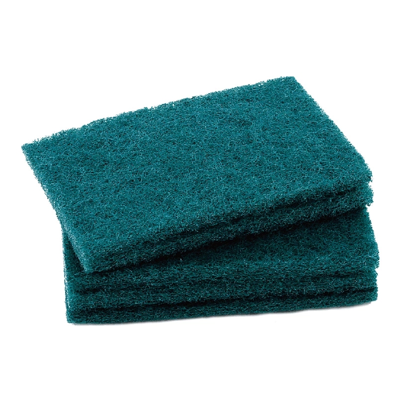 Kitchen  heavy duty cleaning pad abrasive nylon green scouring pad sheets Durable  Cleaning sponge Scourer for Washing Dish