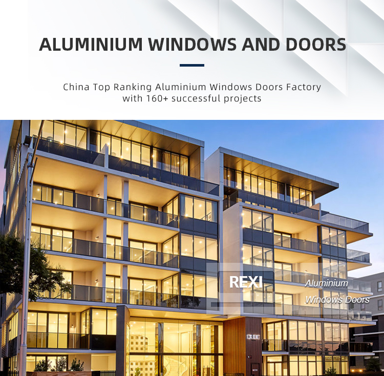 0.8mm Thickness Aluminum Sliding Doors With Double Triple Glazed Panel