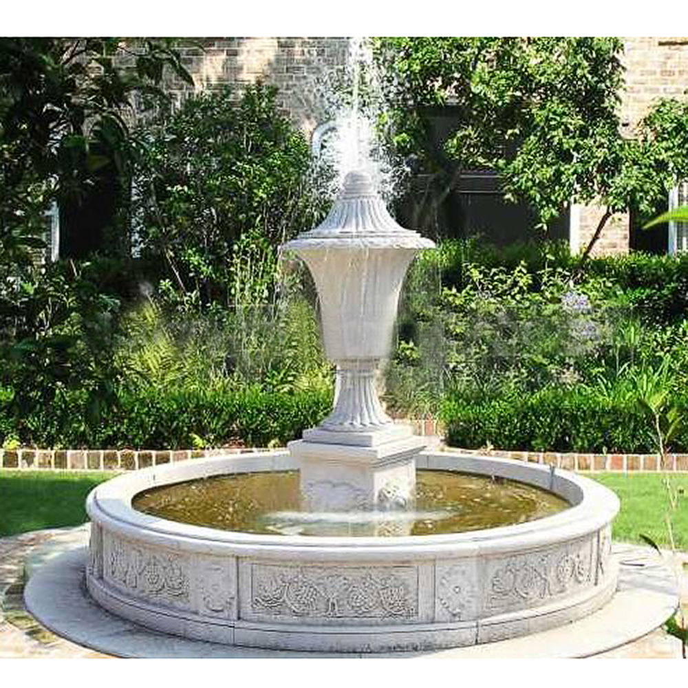 古董石大水雕花喷泉中国喷泉装饰花园室内雕塑雕刻与天然石材