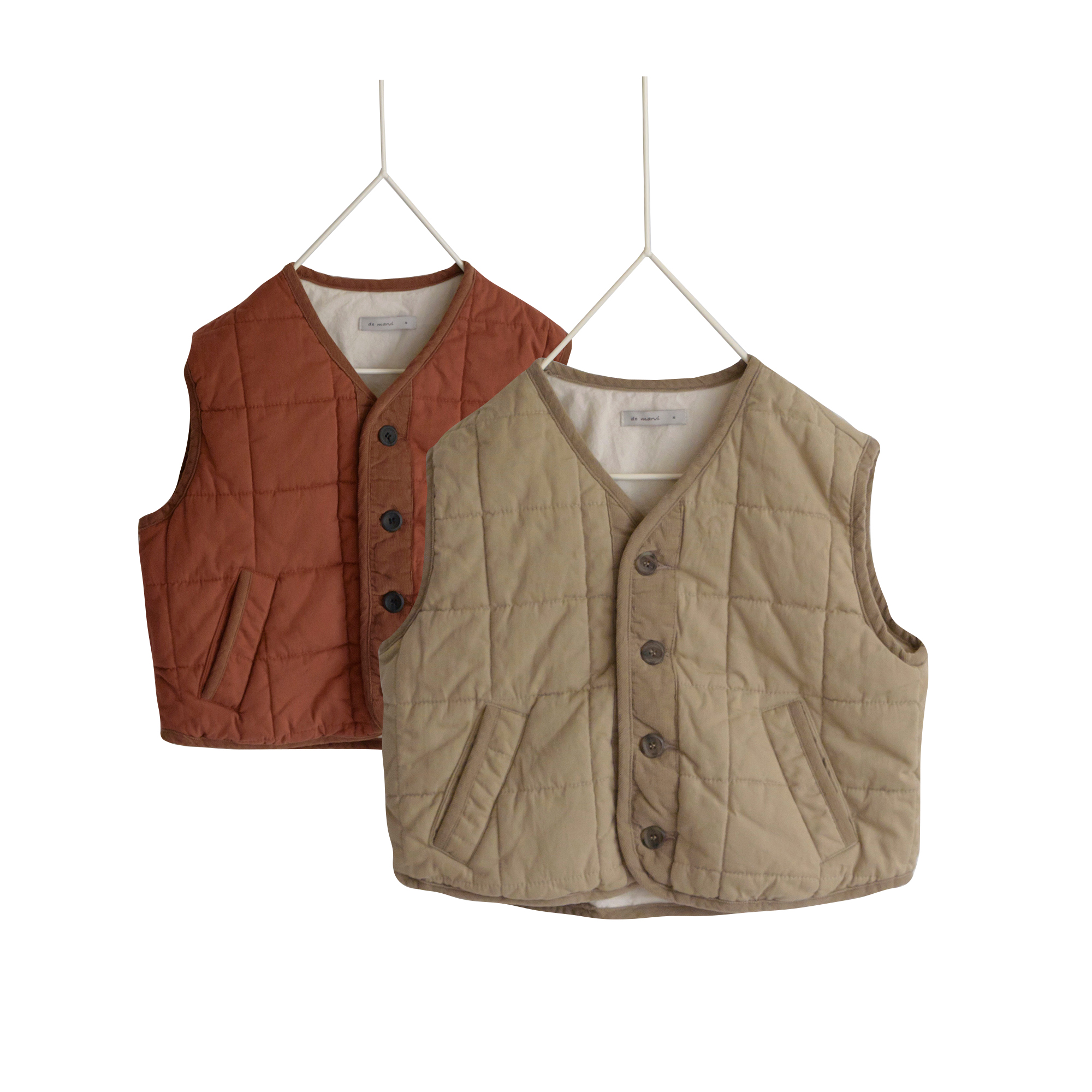 Стеганый жилет DE MARVI для мальчиков и девочек, детский хлопковый жилет, осенняя одежда, Сделано в Корее